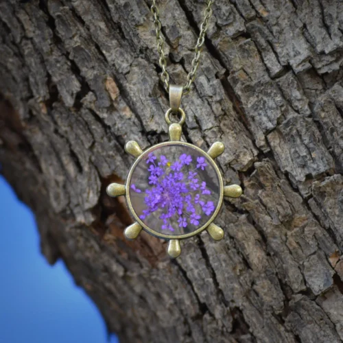 Sailor's Charm Real Dried Flower Necklace -Plant Life Decor Shop Sailor s Charm 1