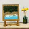 Sandy Shores Tabletop Preserved Moss Frame With Stand