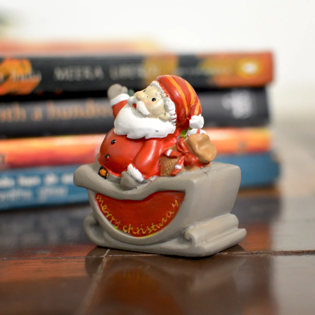 Miniature Santa In Sleigh – Festive Decor For Fairy Gardens & Gifts 4 Miniature Santa In Sleigh – Festive Decor For Fairy Gardens & Gifts - Image 4