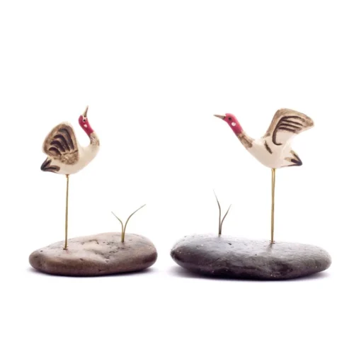 Pebble Decor - Sarus Crane (Pair)