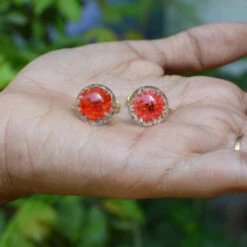 Scented Carmines Real Dried Flower Earrings -Plant Life Decor Shop Scented Carmines 4