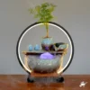 Serene Birdsong Water Fountain LED Decor Zen Garden