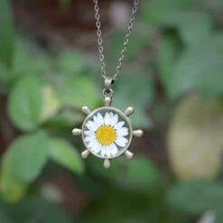 Serene Voyage Real Dried Flower Necklace