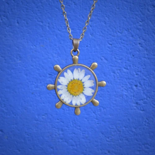 Serene Voyage Real Dried Flower Necklace -Plant Life Decor Shop Serene Voyage 2