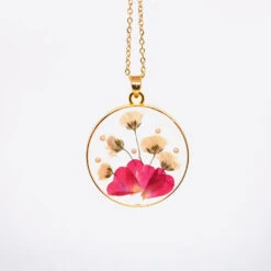Shimmering Bloom Real Dried Flower Necklace -Plant Life Decor Shop Shimmering Bloom 6