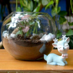 Miniature Sitting Deer Decor -Plant Life Decor Shop Sitting Deer 4