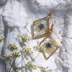 Summer Fleur Real Dried Flower Earrings