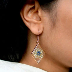 Summer Fleur Real Dried Flower Earrings -Plant Life Decor Shop Summer Fleur earrings 4