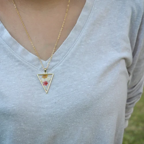 Summer Indulgence Real Dried Flower Necklace Earring Set -Plant Life Decor Shop Summer Indulgence 10