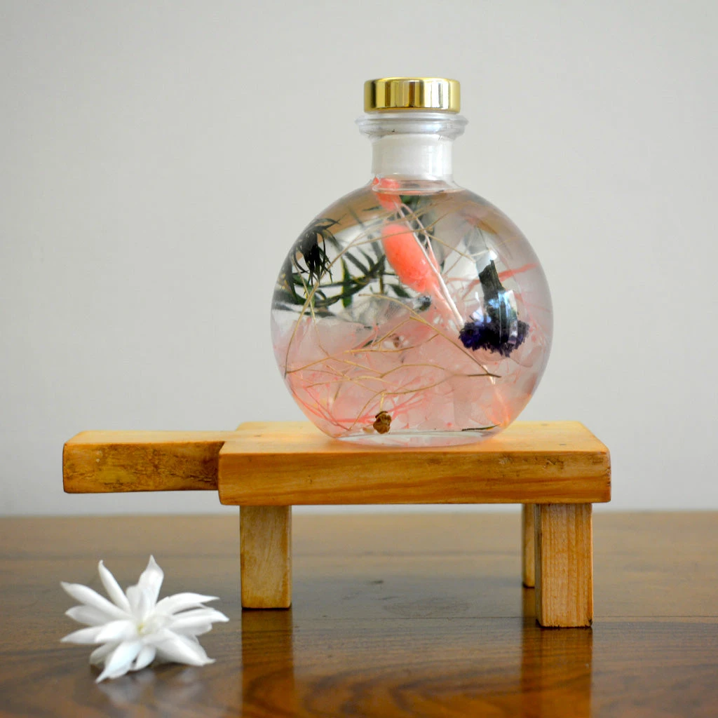 Swirling Salmon Preserved Flower Tabletop 4 Swirling Salmon Preserved Flower Tabletop - Image 4