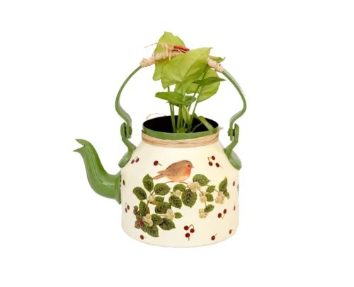 Beautifully Hand Crafted Kettle Planter -Plant Life Decor Shop TWN KP 03 scaled
