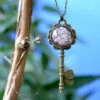 Thistle Cue Real Dried Flower Necklace