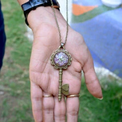 Thistle Cue Real Dried Flower Necklace -Plant Life Decor Shop Thistle cue 4