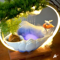 Tranquil Stag Water Fountain LED Decor Zen Garden -Plant Life Decor Shop Tranquil Stag Fountain 4