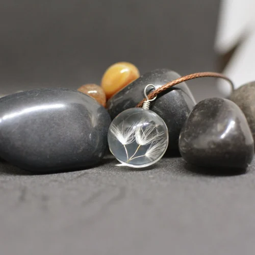 Twines Of Magic Dandelion Real Seeds Necklace