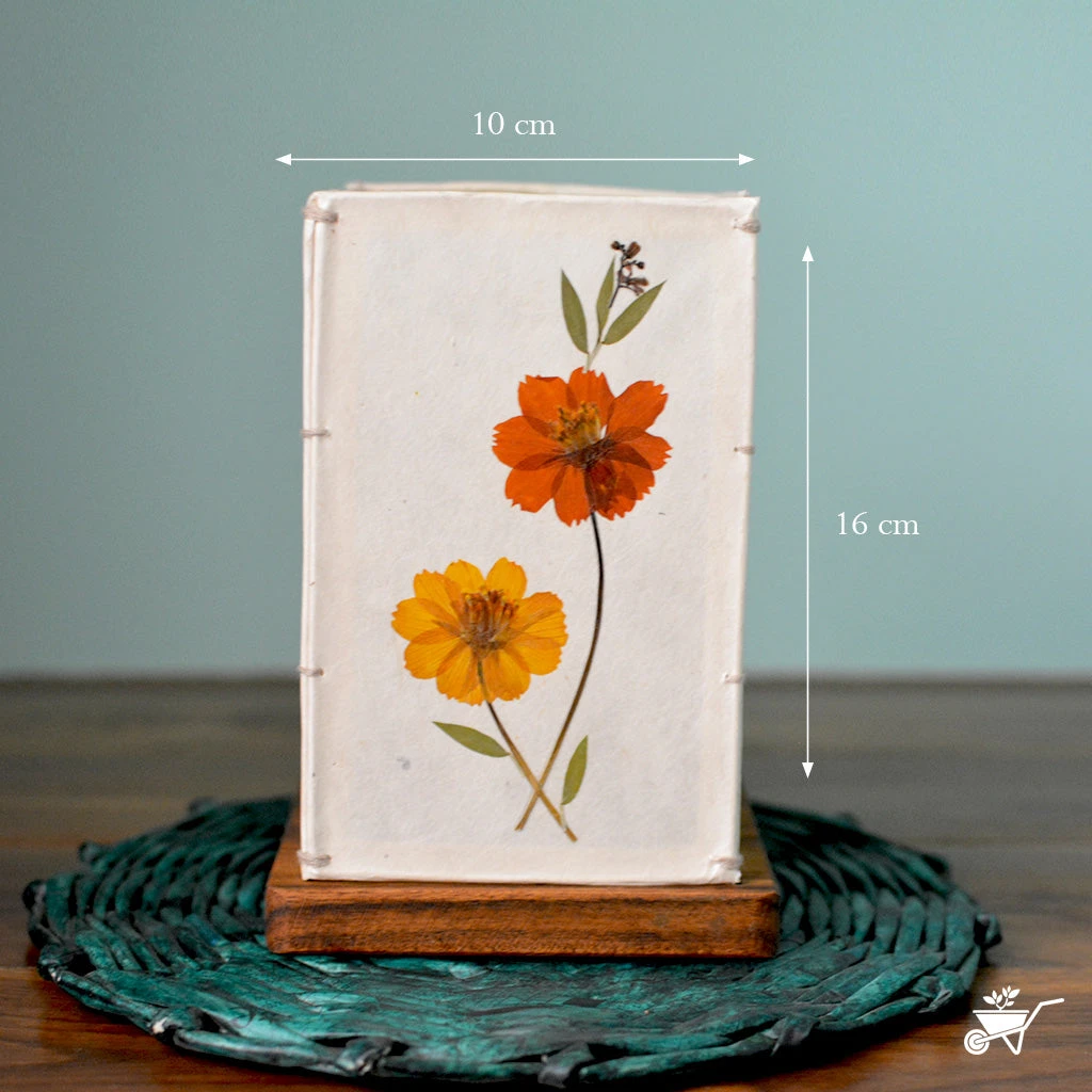 Vivacious Hue Pressed Flower Candleshade 3 Vivacious Hue Pressed Flower Candleshade - Image 3