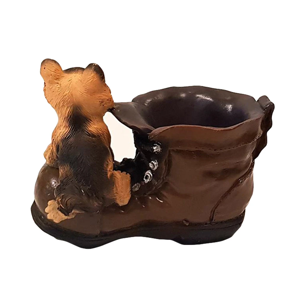 Cute Pup With Planter In Shoe Design Planter 6 Cute Pup With Planter In Shoe Design Planter - Image 6