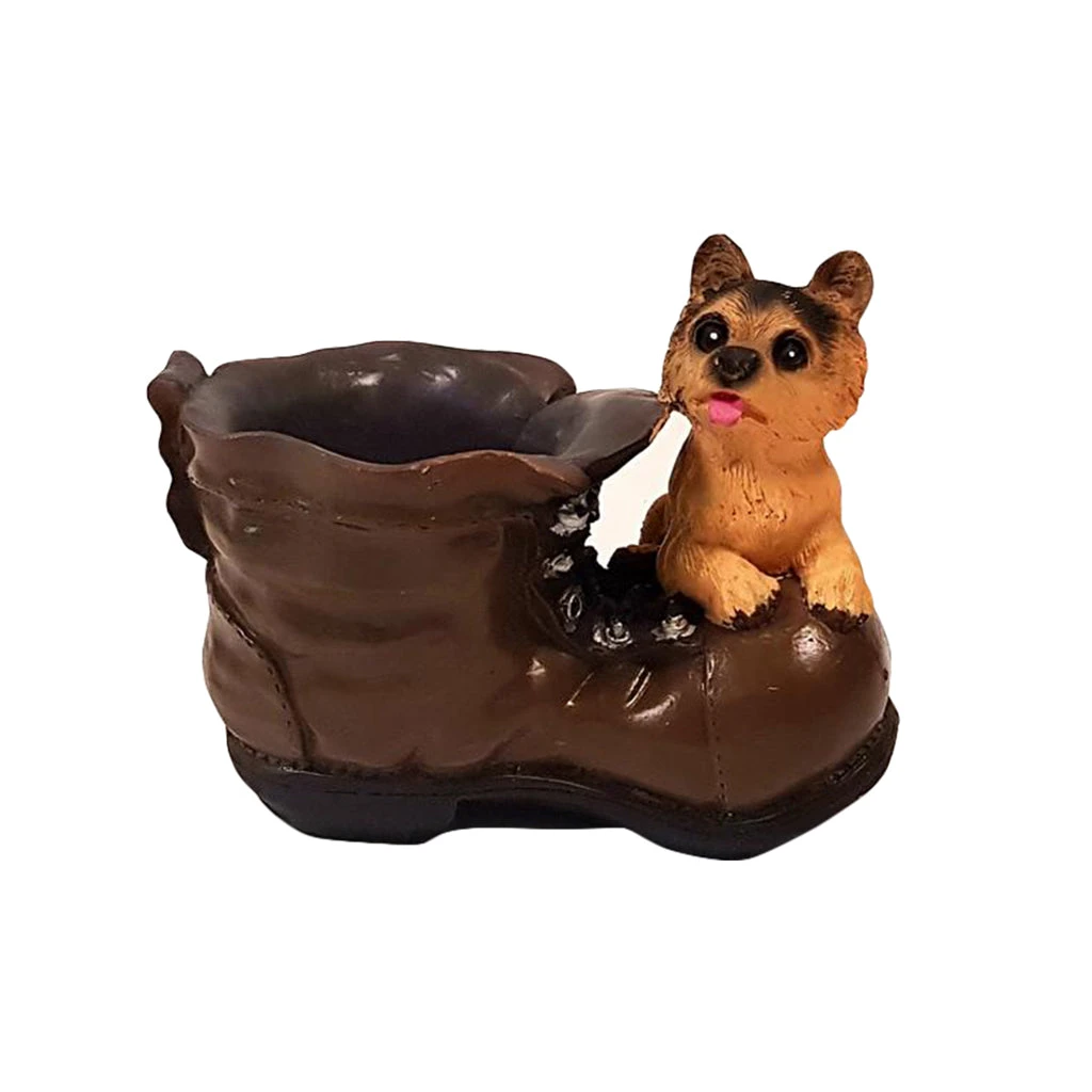 Cute Pup With Planter In Shoe Design Planter 8 Cute Pup With Planter In Shoe Design Planter - Image 8