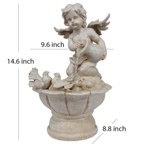 Wonderland Angel Fountain With Motor And Circulating Water, Waterfall, Water Fall, Fountains, Statue, Angels, Luck, Gift 11 Wonderland Angel Fountain With Motor And Circulating Water, Waterfall, Water Fall, Fountains, Statue, Angels, Luck, Gift -Plant Life Decor Shop WNG13235oo 2