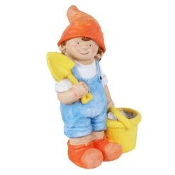 Boy With Spade And Bucket Planter -Plant Life Decor Shop WNG17022C 2