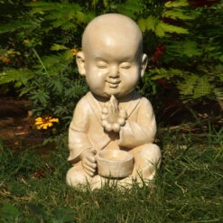 Wonderland Buddha/Monk/Statue With Beads For Home, Garden, Living Room, Balcony Decor Decoration, Gift