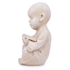 Wonderland Buddha/Monk/Statue With Book For Home, Garden, Living Room, Balcony Decor Decoration, Gift -Plant Life Decor Shop WNG17103 2 4