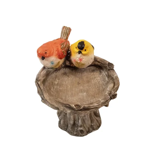 Wonderland Bird Feeder With Two Birds & Stand (Bird Bath, Home Decoration, Garden Birds, Balcony, Garden Decor) 9 Wonderland Bird Feeder With Two Birds & Stand (Bird Bath, Home Decoration, Garden Birds, Balcony, Garden Decor) -Plant Life Decor Shop WNG2423210 4
