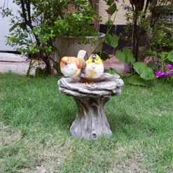 Wonderland Bird Feeder With Two Birds & Stand (Bird Bath, Home Decoration, Garden Birds, Balcony, Garden Decor) 11 Wonderland Bird Feeder With Two Birds & Stand (Bird Bath, Home Decoration, Garden Birds, Balcony, Garden Decor) -Plant Life Decor Shop WNG2423210 6
