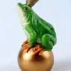 King Frog On Golden Ball