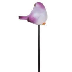 Set Of 4 Beautiful Resin Bird Sticks -Plant Life Decor Shop WNG360049o 12