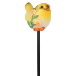 Set Of 4 Beautiful Resin Bird Sticks -Plant Life Decor Shop WNG360049o 13