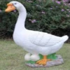Wonderland Big Goose With Eggs Garden Statue For Outdoor