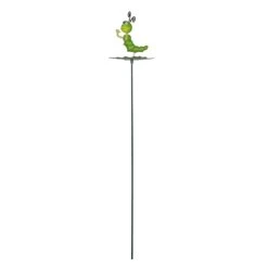Caterpillar Garden Stake On Leaf (SET Of 2) -Plant Life Decor Shop WNG6032A 5caterpillarNewo 2