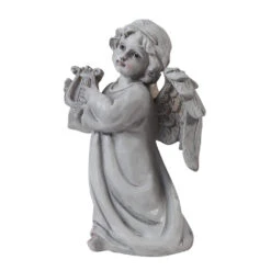 8 Inch Angel/Cherub Playing Guitar -Plant Life Decor Shop WNG715398CG 3 2
