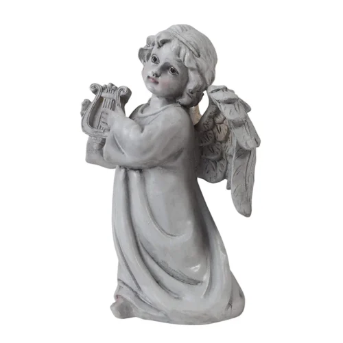 8 Inch Angel/Cherub Playing Guitar -Plant Life Decor Shop WNG715398CG 3 2