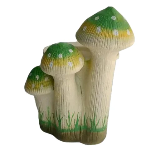Planter With 3 Green Mushroom Planter -Plant Life Decor Shop WNG MUSHROOM WITH POT G 4