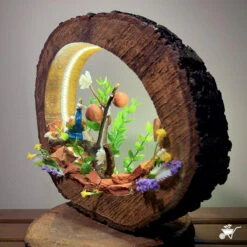 A Peacock's Call LED Decor With Stand Zen Garden -Plant Life Decor Shop a peacocks call 2