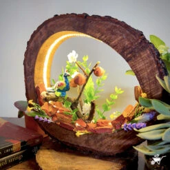 A Peacock's Call LED Decor With Stand Zen Garden -Plant Life Decor Shop a peacocks call 4