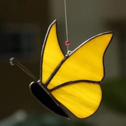 Suncatcher 2D Butterflies 8 Suncatcher 2D Butterflies -Plant Life Decor Shop black yellow