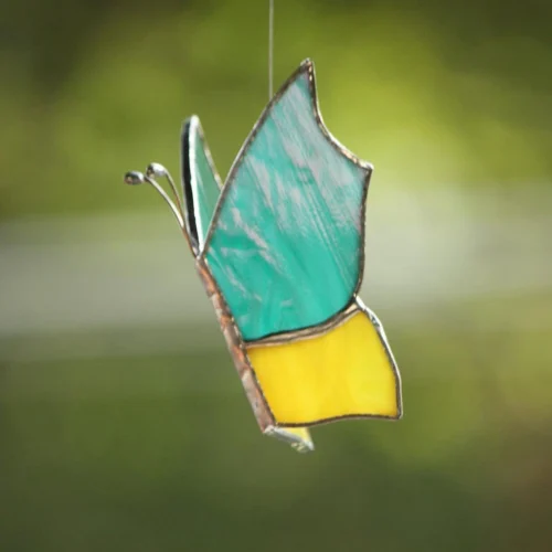 Suncatcher 3D Butterflies -Plant Life Decor Shop blue yellow