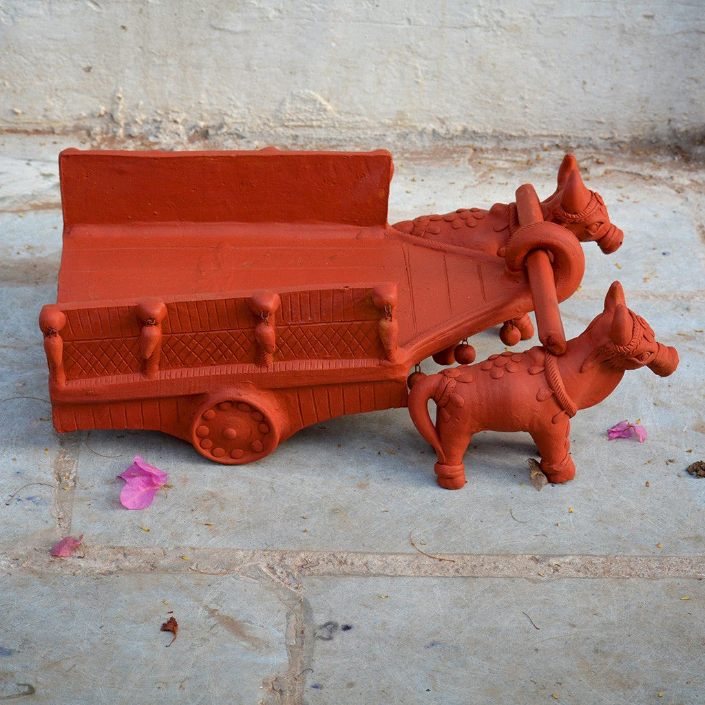 Bullock Cart Pot Stand 2 Bullock Cart Pot Stand - Image 2