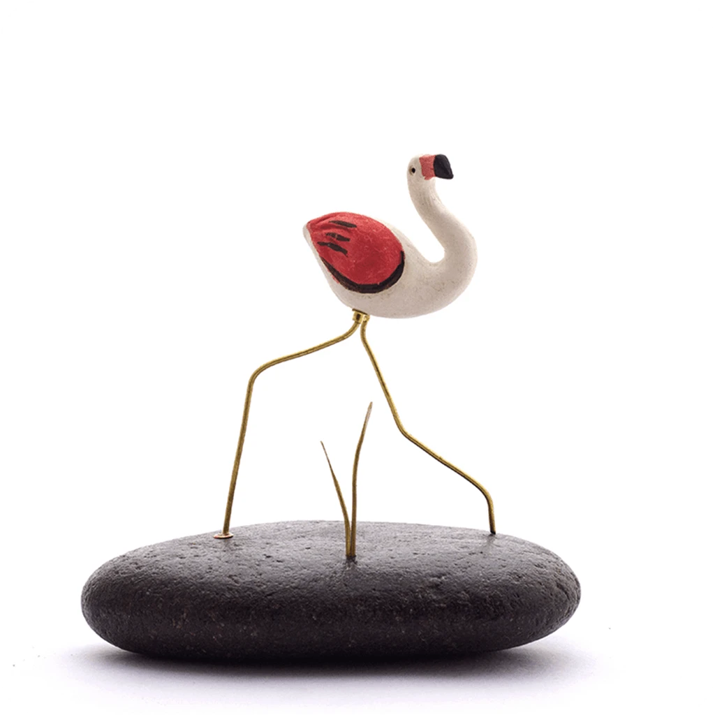 Pebble Decor - Flamingo (Walking) 1 Pc 3 Pebble Decor - Flamingo (Walking) 1 Pc - Image 3