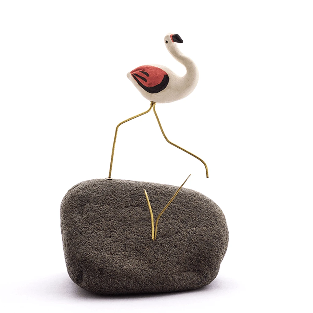 Pebble Decor - Flamingo (Walking) 1 Pc 4 Pebble Decor - Flamingo (Walking) 1 Pc - Image 4