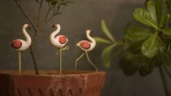 Plant Poker Flamingo (Resting) Garden Stick 1 Pc -Plant Life Decor Shop cc pp fl all 1