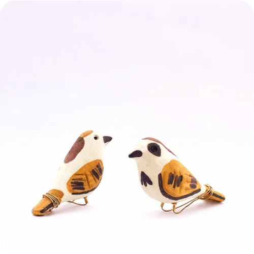 Peppy Pops - House Sparrow ( A Pair)