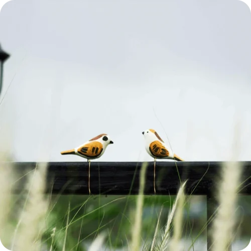 Peppy Pops - House Sparrow ( A Pair) -Plant Life Decor Shop cc pp hs 3