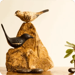 Exotic Indian Robin Stone Base Table Tops -Plant Life Decor Shop cc tt ir 7