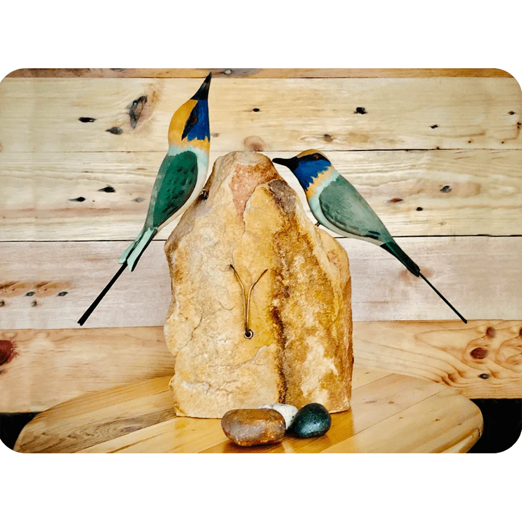 Exotic Bee Eater Stone Base Table Tops 3 Exotic Bee Eater Stone Base Table Tops - Image 3