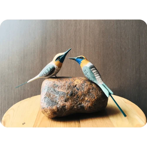 Exotic Bee Eater Stone Base Table Tops -Plant Life Decor Shop cc tts be2 3