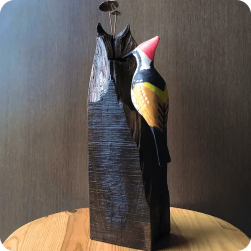 Exotic Woodpecker Wooden Base Table Tops 8 Exotic Woodpecker Wooden Base Table Tops -Plant Life Decor Shop cc ttw wp1 2